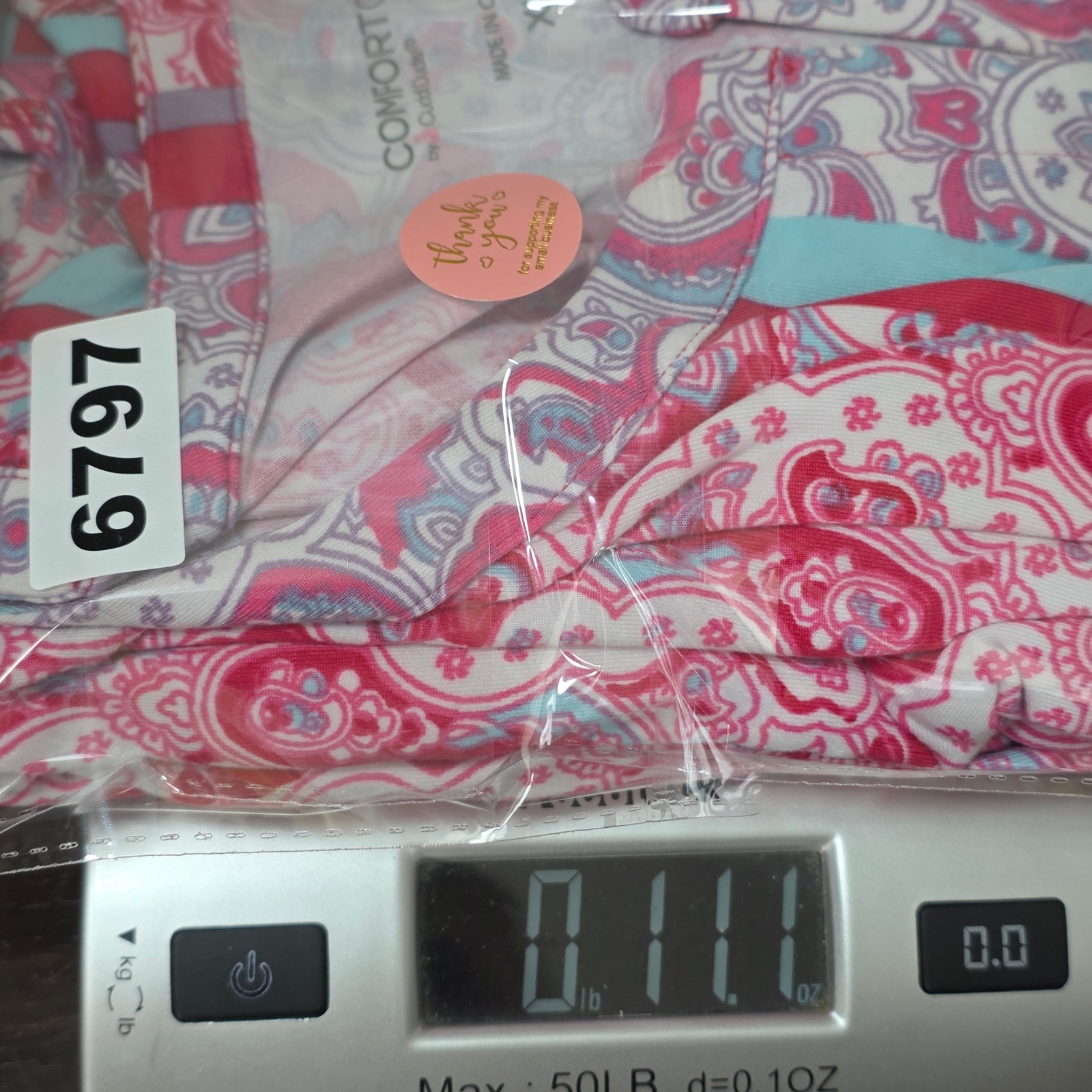 Comfort Code by Cuddl Duds Pink Paisley Stripe Sleeveless Pocket Lounge Dress XL