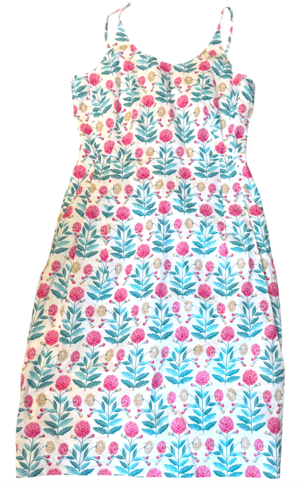 NEW ANN TAYLOR WHITE FLORAL PRINT PETITE SCOOP NECK SHEATH DRESS SZ 00P 00
