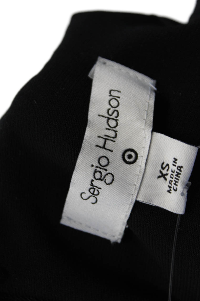 Sergio Hudson x Target Womens Long Sleeve Sheath Dress Black Size XS