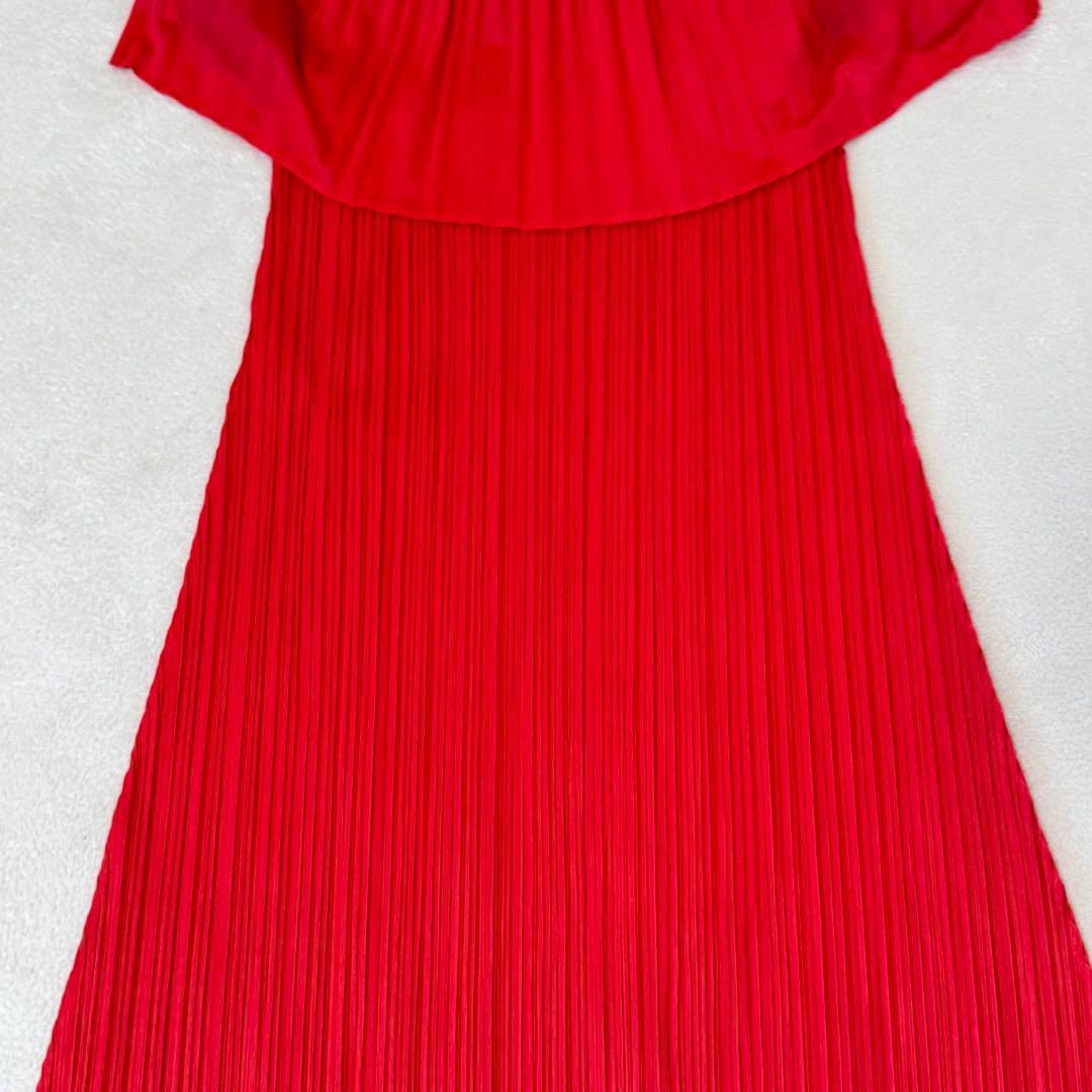 Used Very beautiful item✨PLEATS PLEASE Pleats long dress red variant