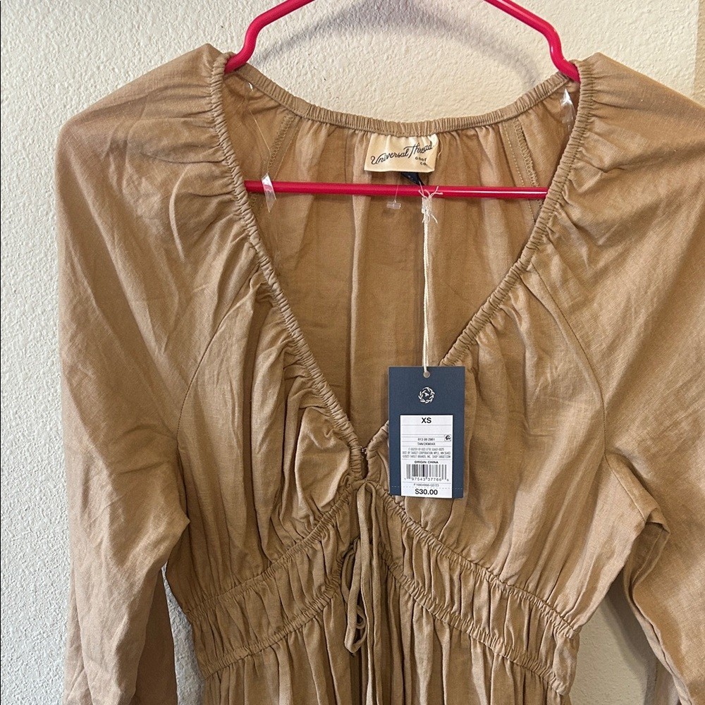 Universal Thread Tan Long Sleeve Dress