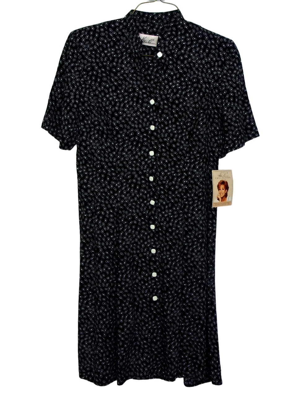 Vintage NEW Kathie Lee Gifford Collection Women’s Dress Black Ivory/White Size 6