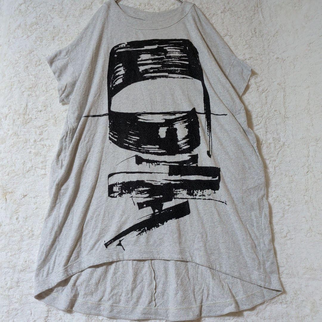 MOYURU Art Print Tunic Dress Short Sleeve Japan
