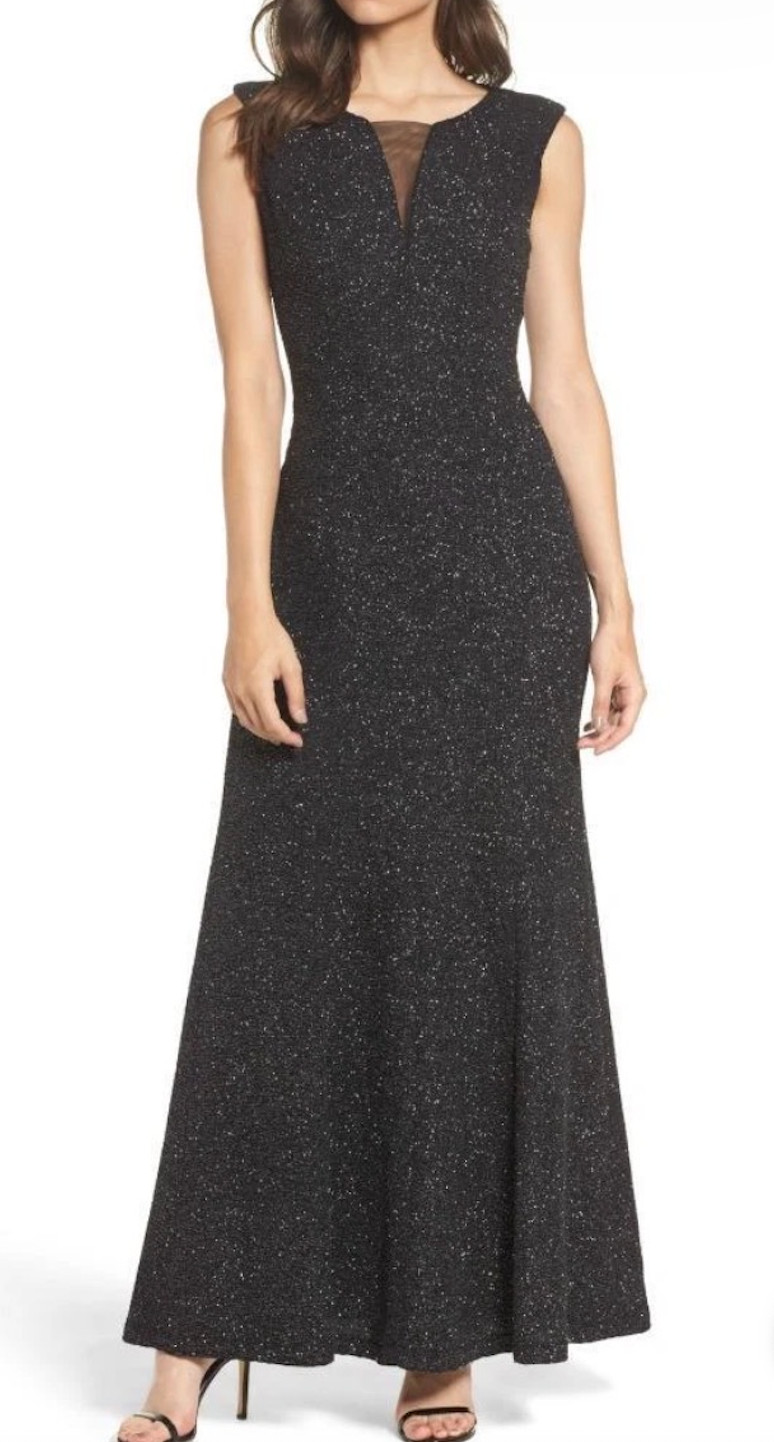 Eliza J black sparkly dress