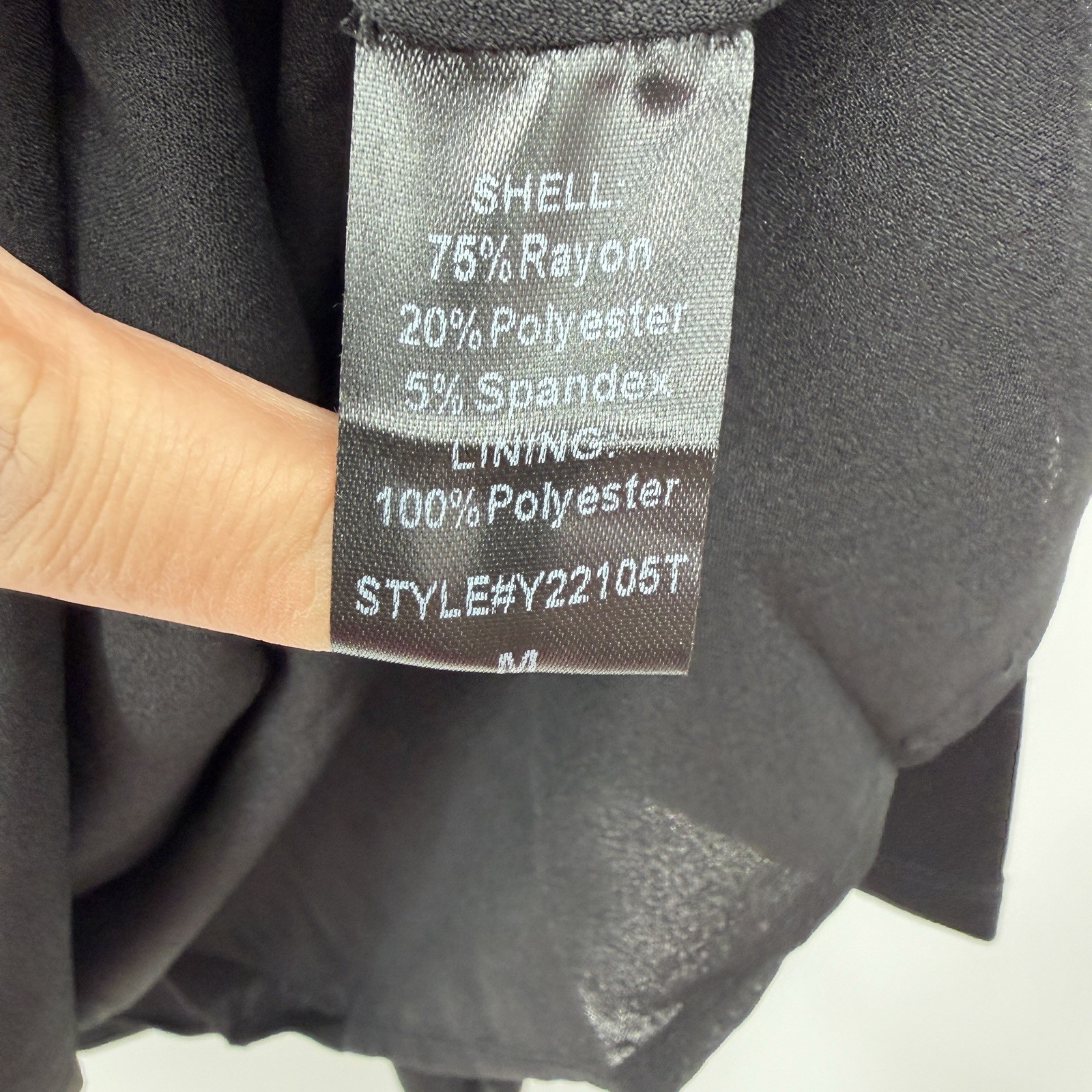 Tuckernuck Black Long Sleeve Middleton Dress sz M Mini Shift A-Line Square Neck