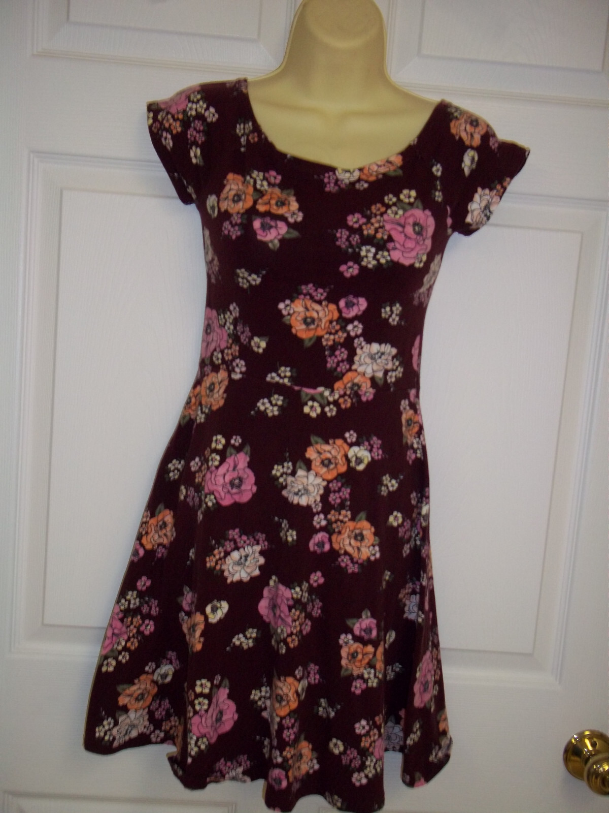 Arizona Jean Co Dress Small Purple Floral