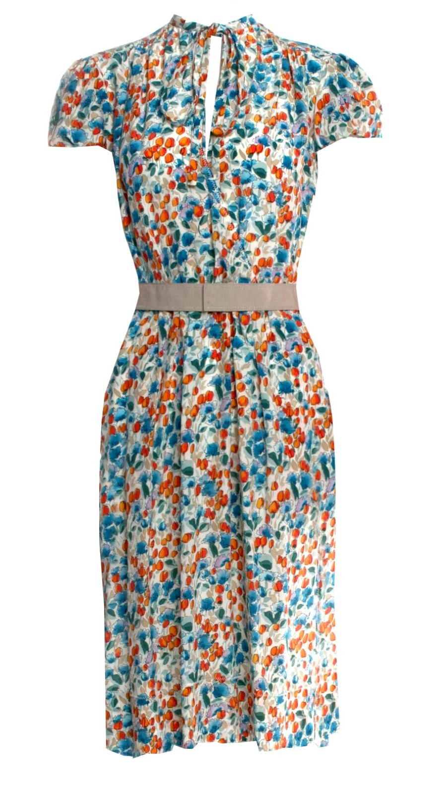 SALE! $6,500 Vint. DOLCE & GABBANA Silk Satin lace Dress size 44-46