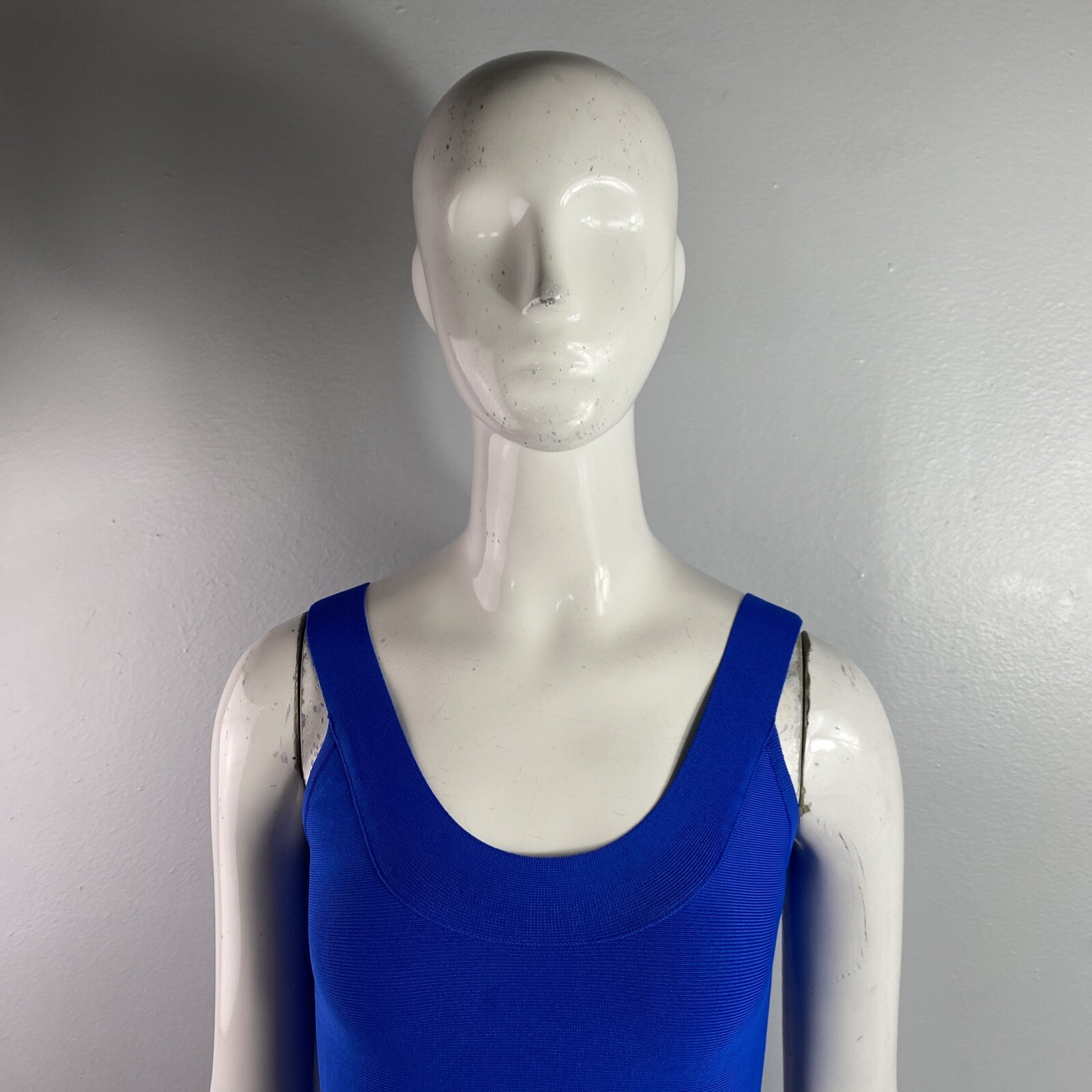 NWT BCBGENERATION Womens Sleeveless Mini Pencil Dress w/Back Zip Blue Size 2XS