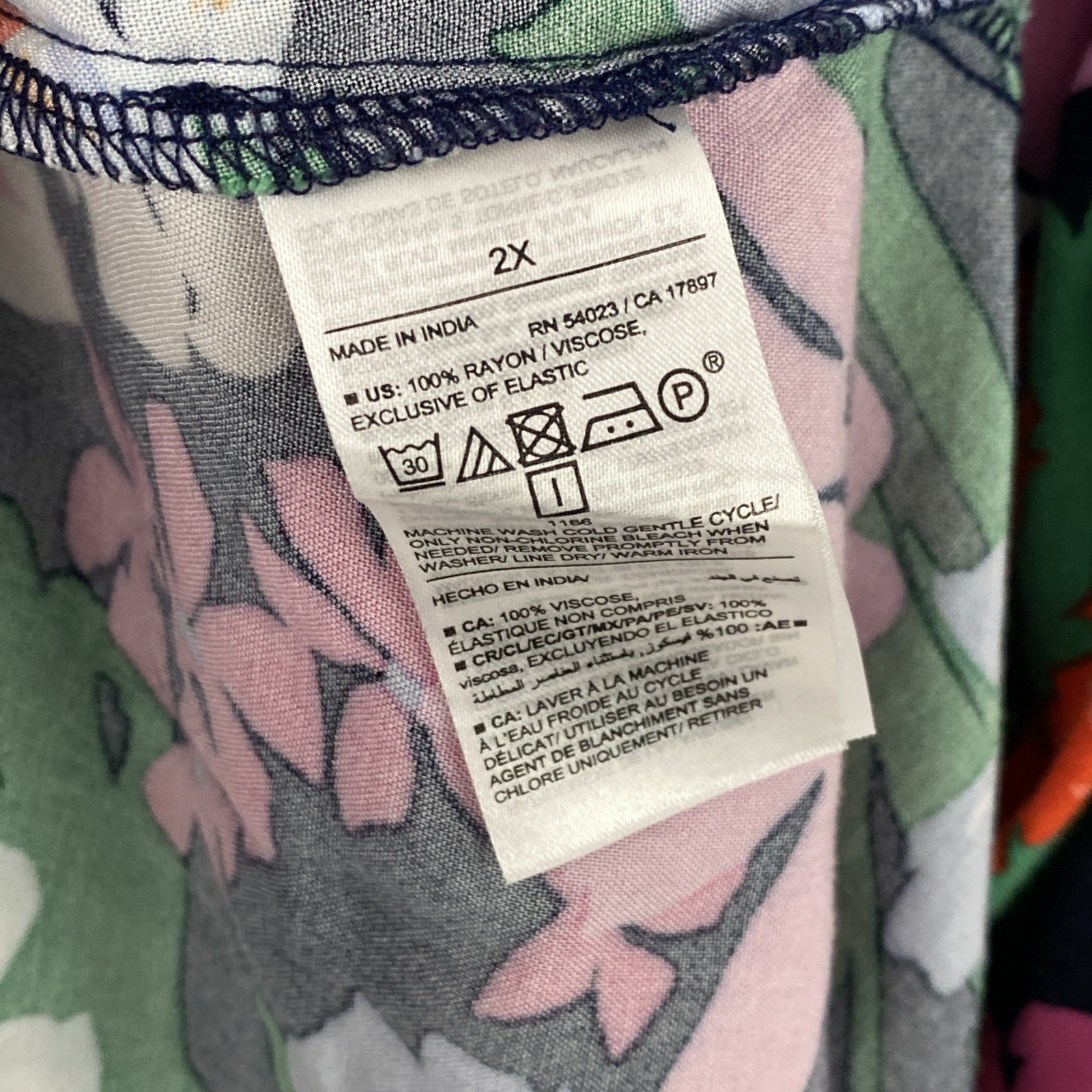 Old Navy Womens 2X Tropical Travel Boho Floral Shoulderless Strap Dress