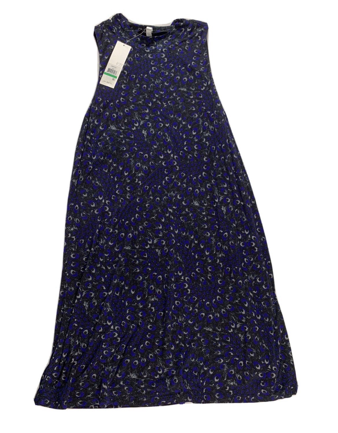 Kensie Dress Womens Large Purple Black Grey Sleeveless New NWT L