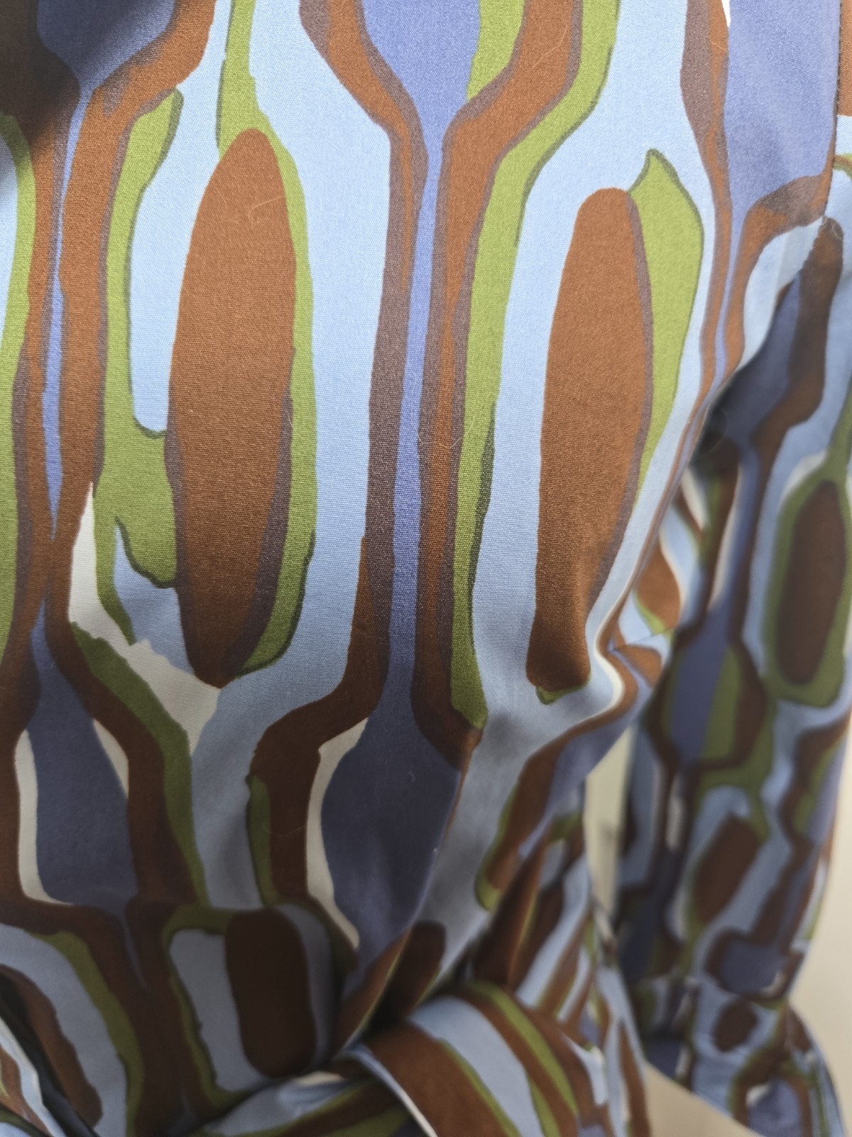 J. McLaughlin Orla Dress Size Small Blue, Brown And Green