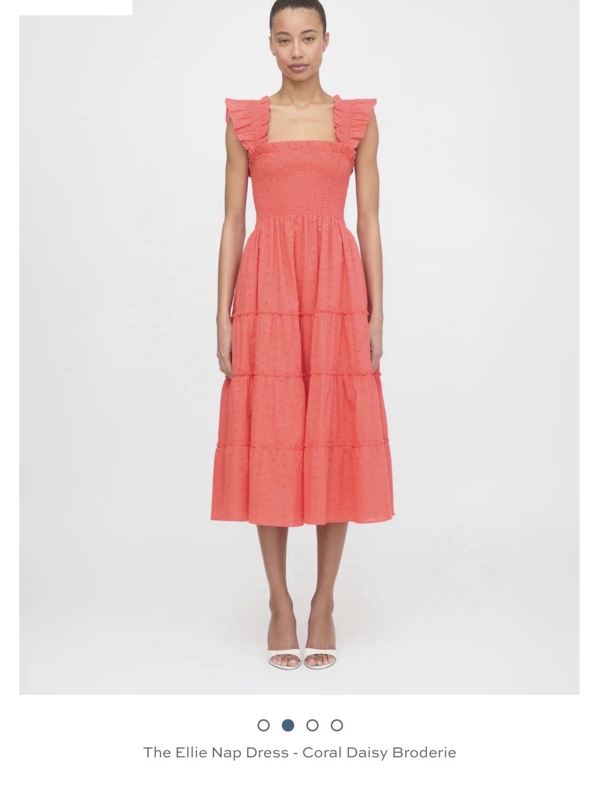 NWT Hill House Ellie Nap Dress In Coral Size Small (Sold Out!)