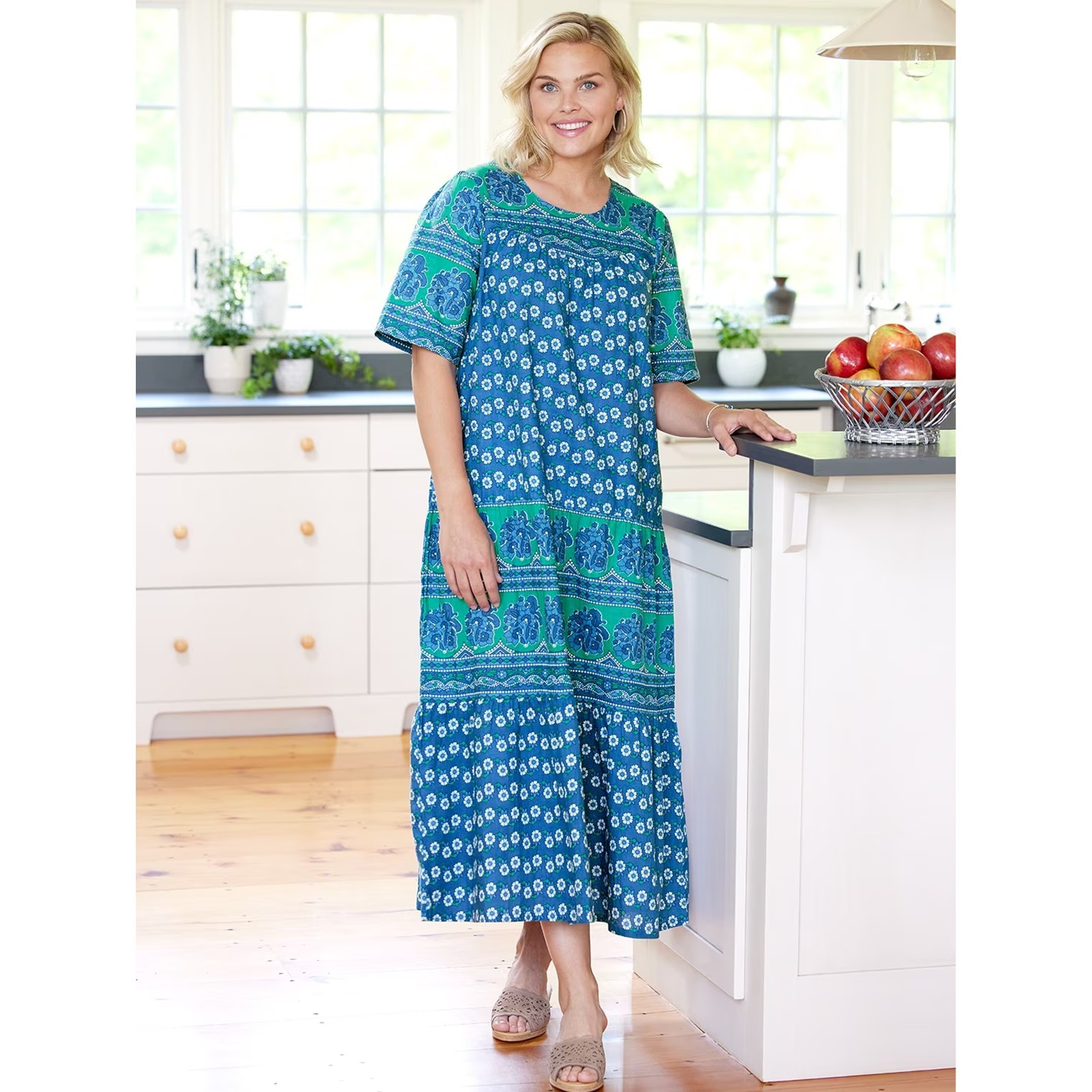 Ankle-Length Cotton Muumuu