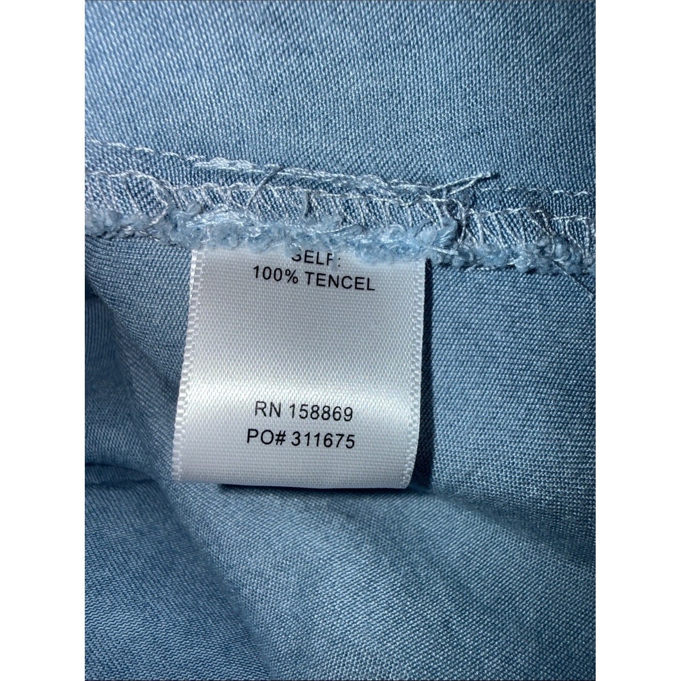 Vici Open Sky Strapless Chambray Maxi Dress Size Large