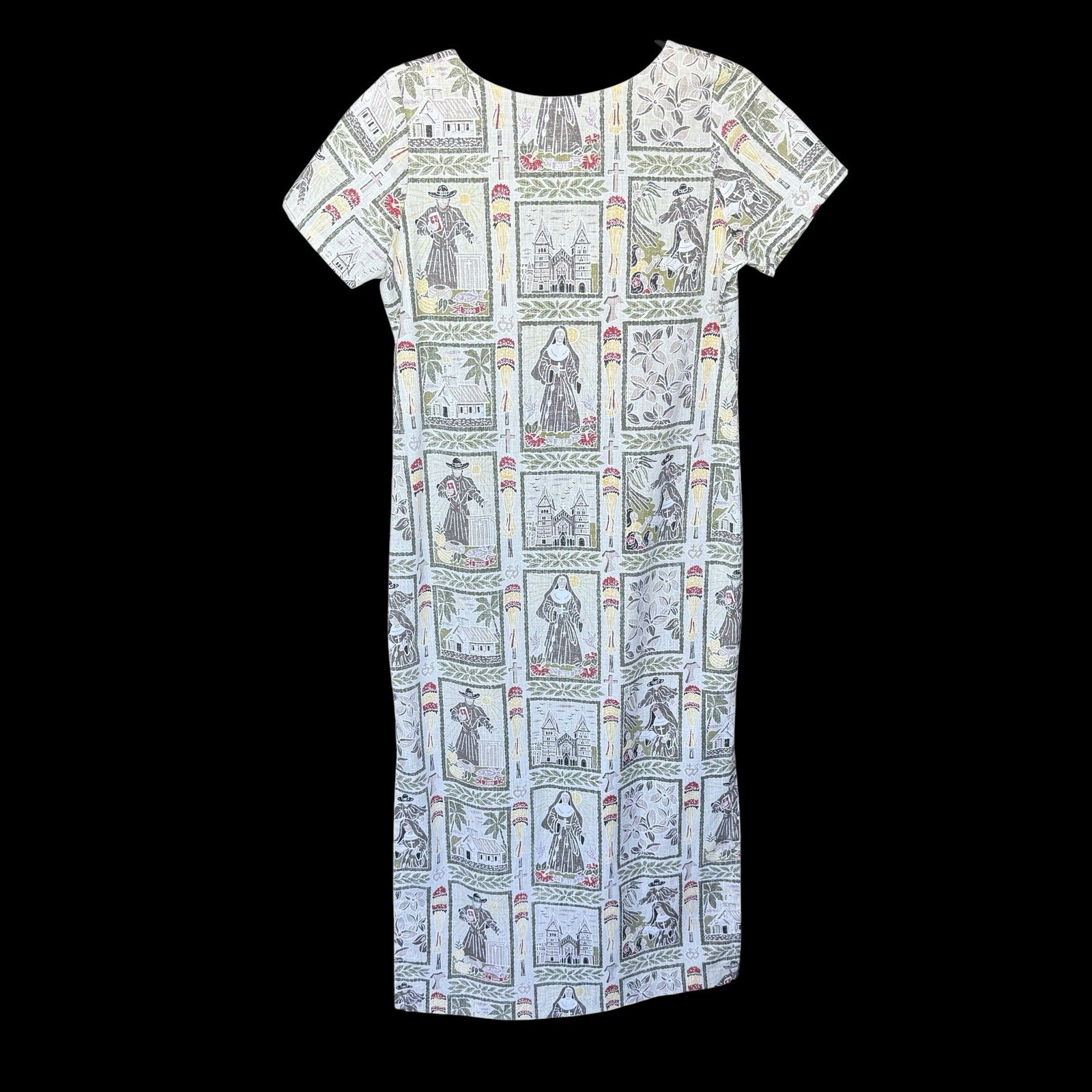 Reyn Spooner Dietrich Varez Father Damien Women’s Long Dress Size XS Rare