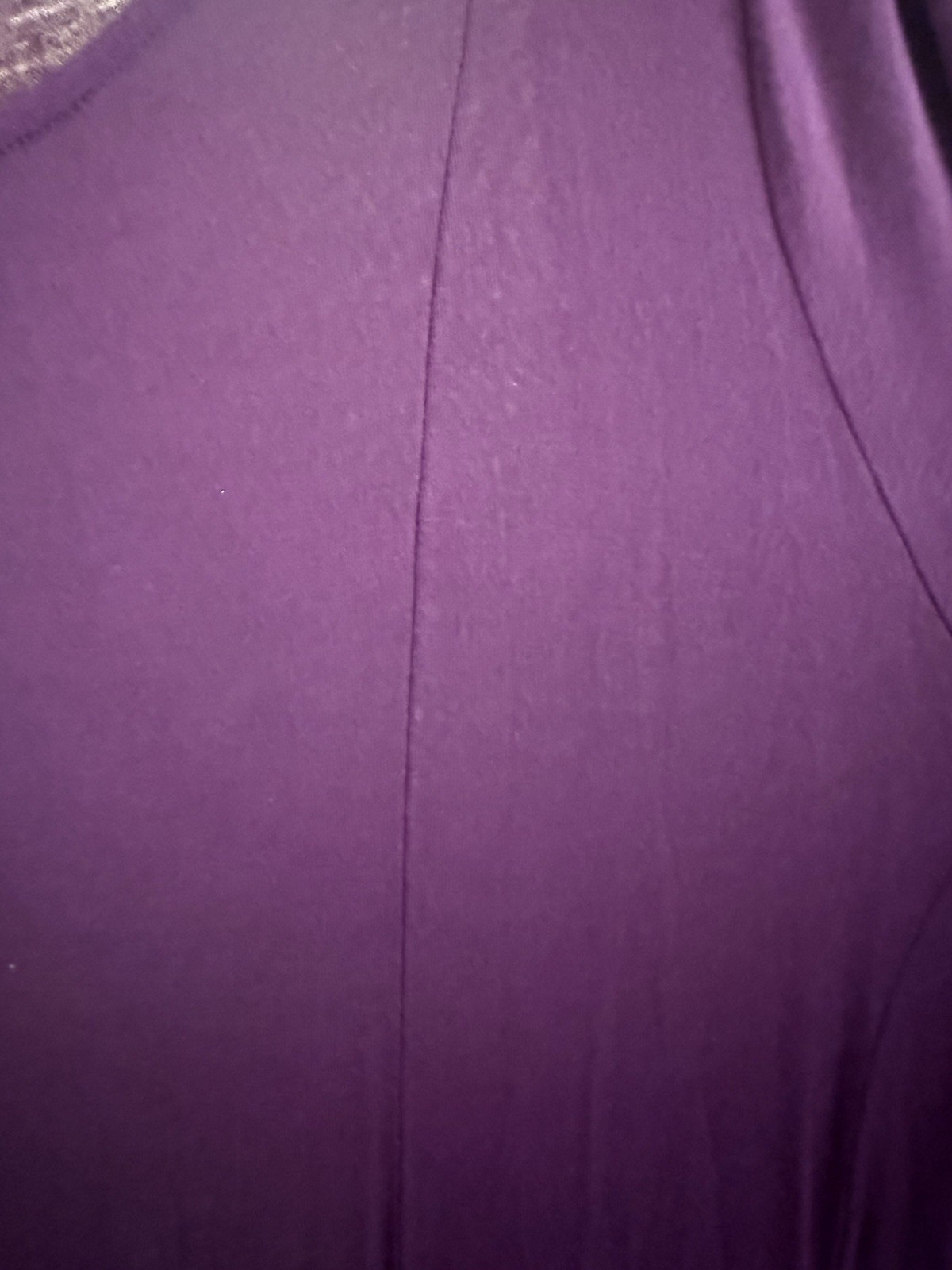 Lane Bryant Purple Solid Scoop Neck 3/4 Sleeve Knee Fit & Flare Dress 18/20