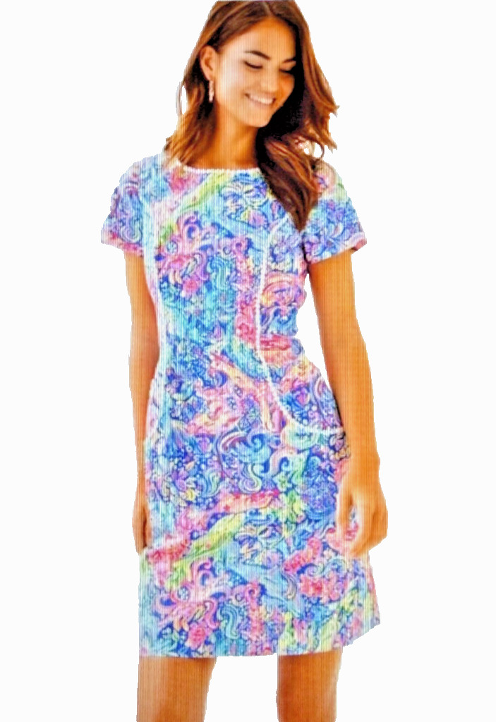 Lilly Pulitzer 6 Coralynn Shift Dress Pop Up 60 Animals Beachy Resort Vacation
