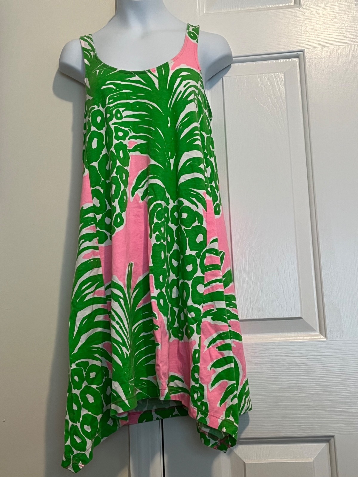 XXS Lilly Pulitzer pink and green pineapple print dress or coverup