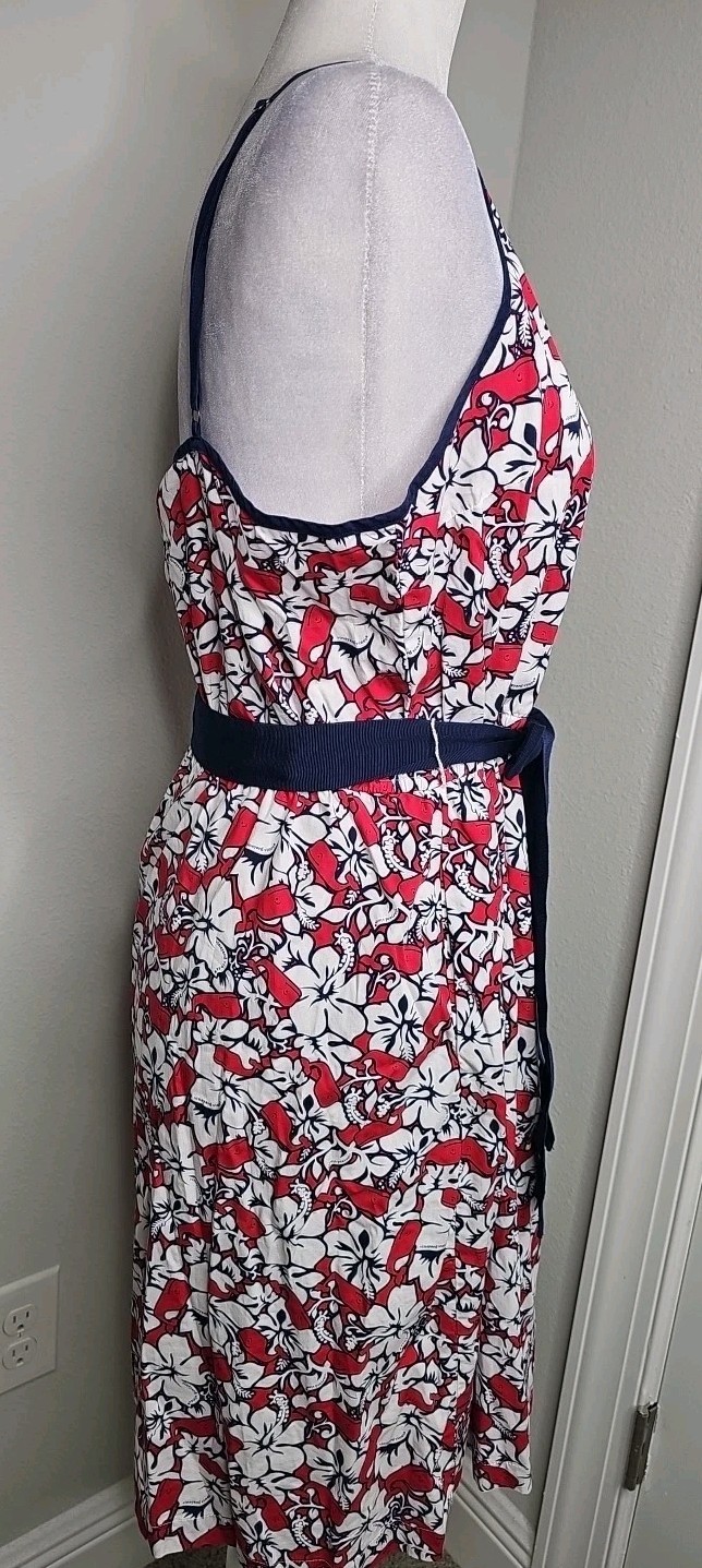Vineyard Vines for Target Women’s Hibiscus Whale V-Neck Wrap Dress Size LARGE L