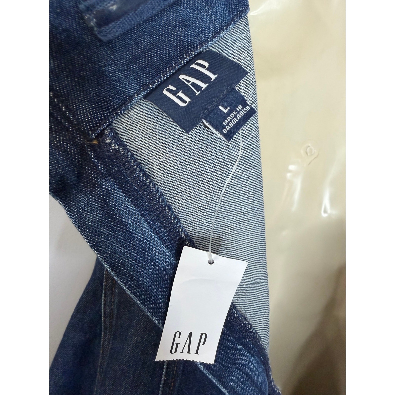 GAP Strapless Denim Midi Dress Ajustable Straps Dark Wash Casual Women’s L New