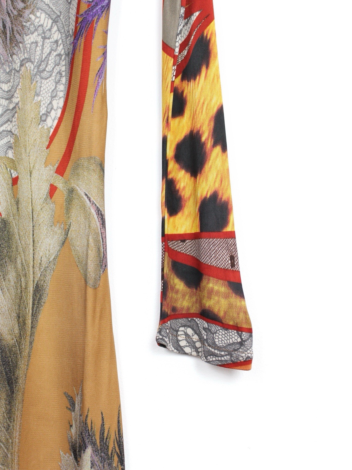 Roberto Cavalli Class Abstract Flower Print Dress, Size 44