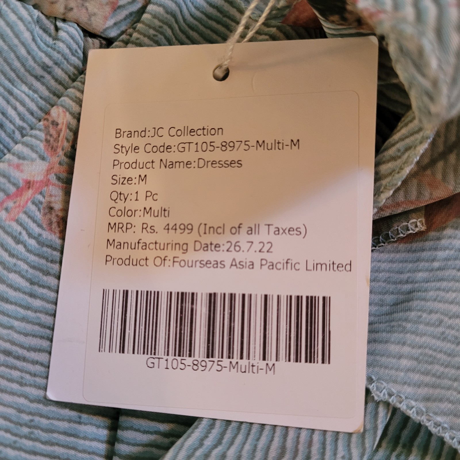 New Beach Core Dress Medium Beachy Summer Preppy Cottage Core Aloha Floral Blue
