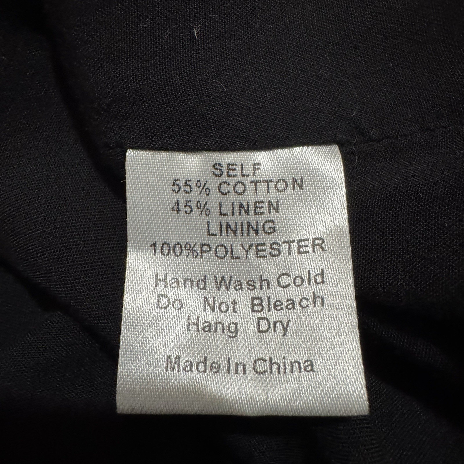 MOD REF Linen Blend Button Down Collared Sleeveless Mini Lined Dress Size S