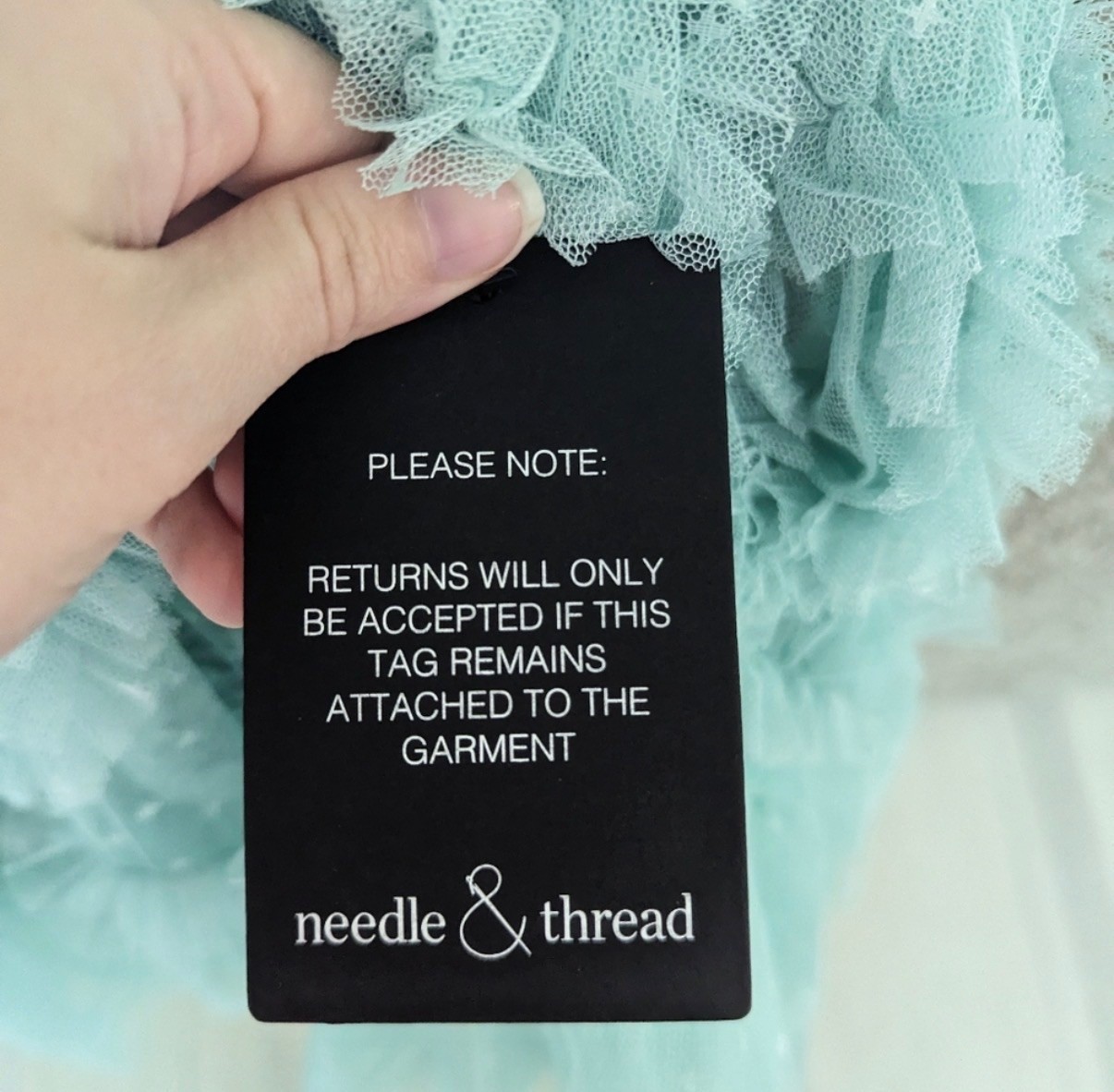 Needle & Thread Verity Ruffle Mini Dress Size 2 Green NEW with Tags