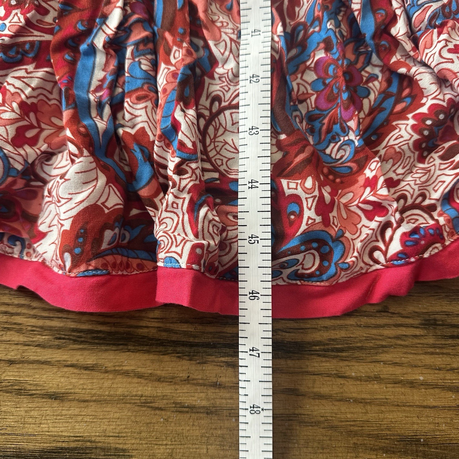 Soft Surroundings Boho Kara Tiered Midi Dress Red White Blue Pink Plus Sz 3X
