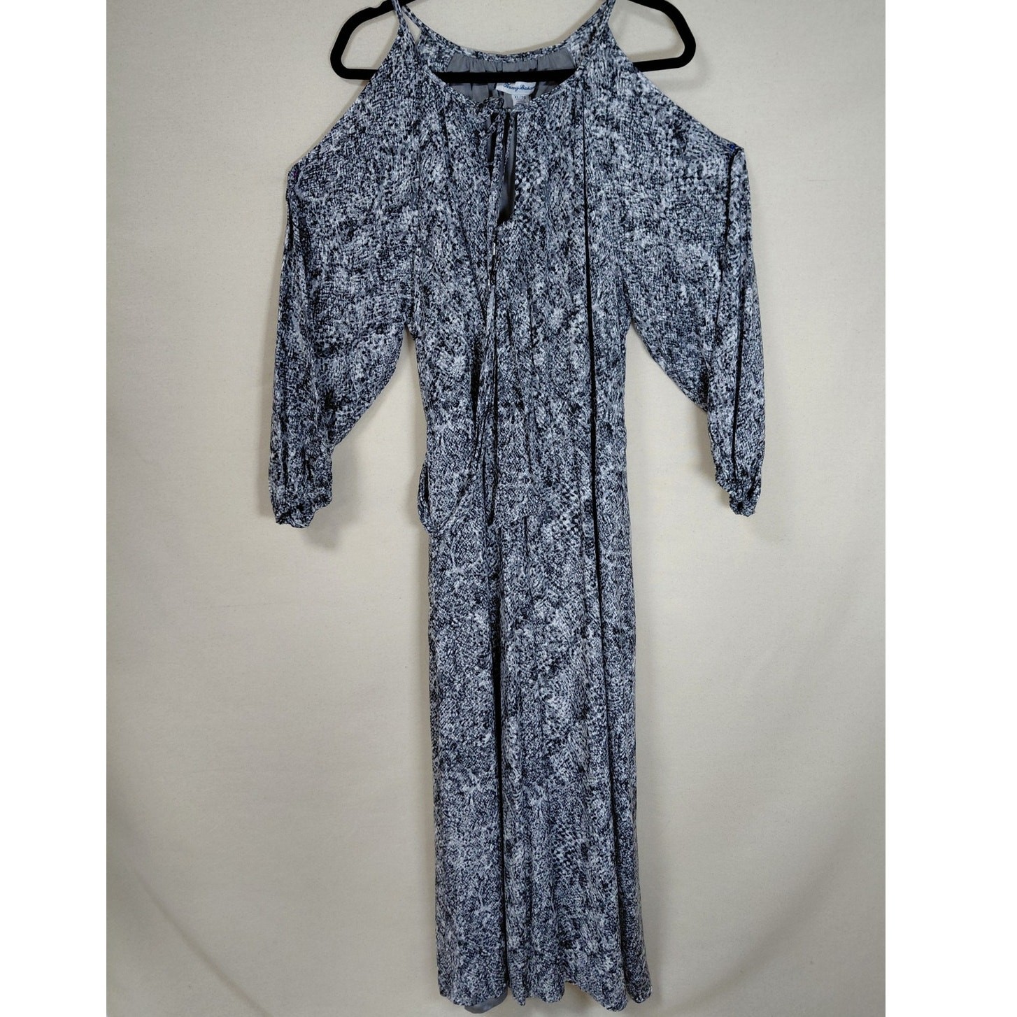 Tommy Bahama Blue Maxi Graphic Print Lined Dress Women Size XL
