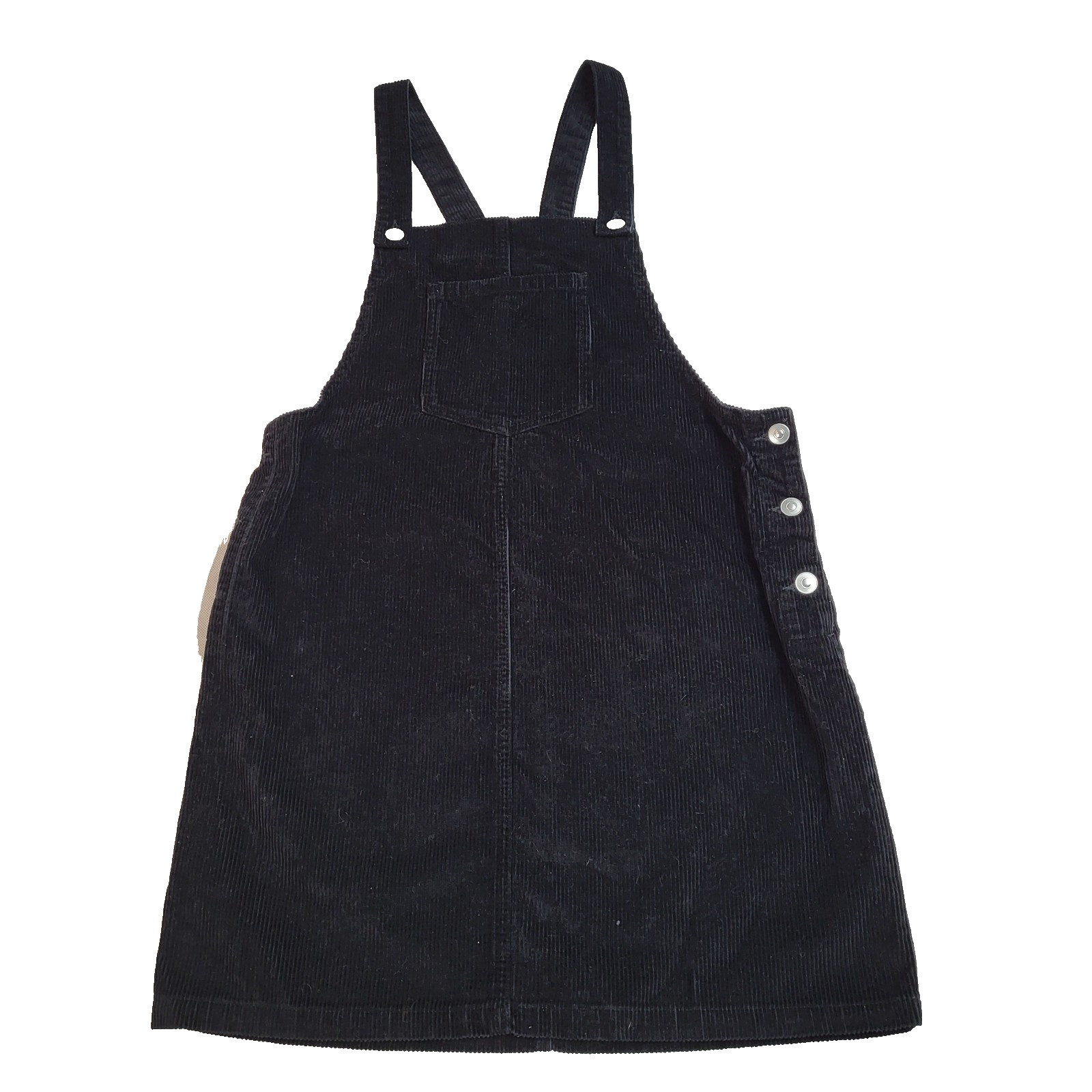 Papaya Pinafore Dungaree Dress Black Corduroy Women’s Size 12