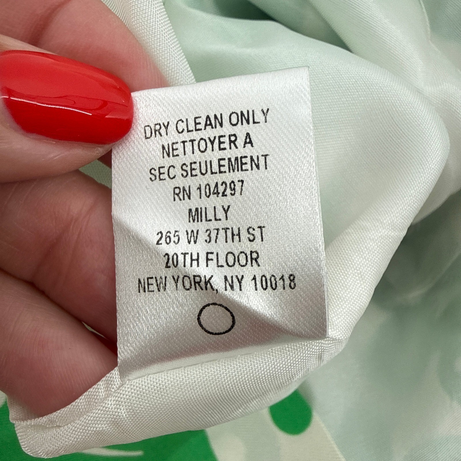 Milly of New York Green White Silk Shell Print Sheath Dress Size 6 Sleeveless