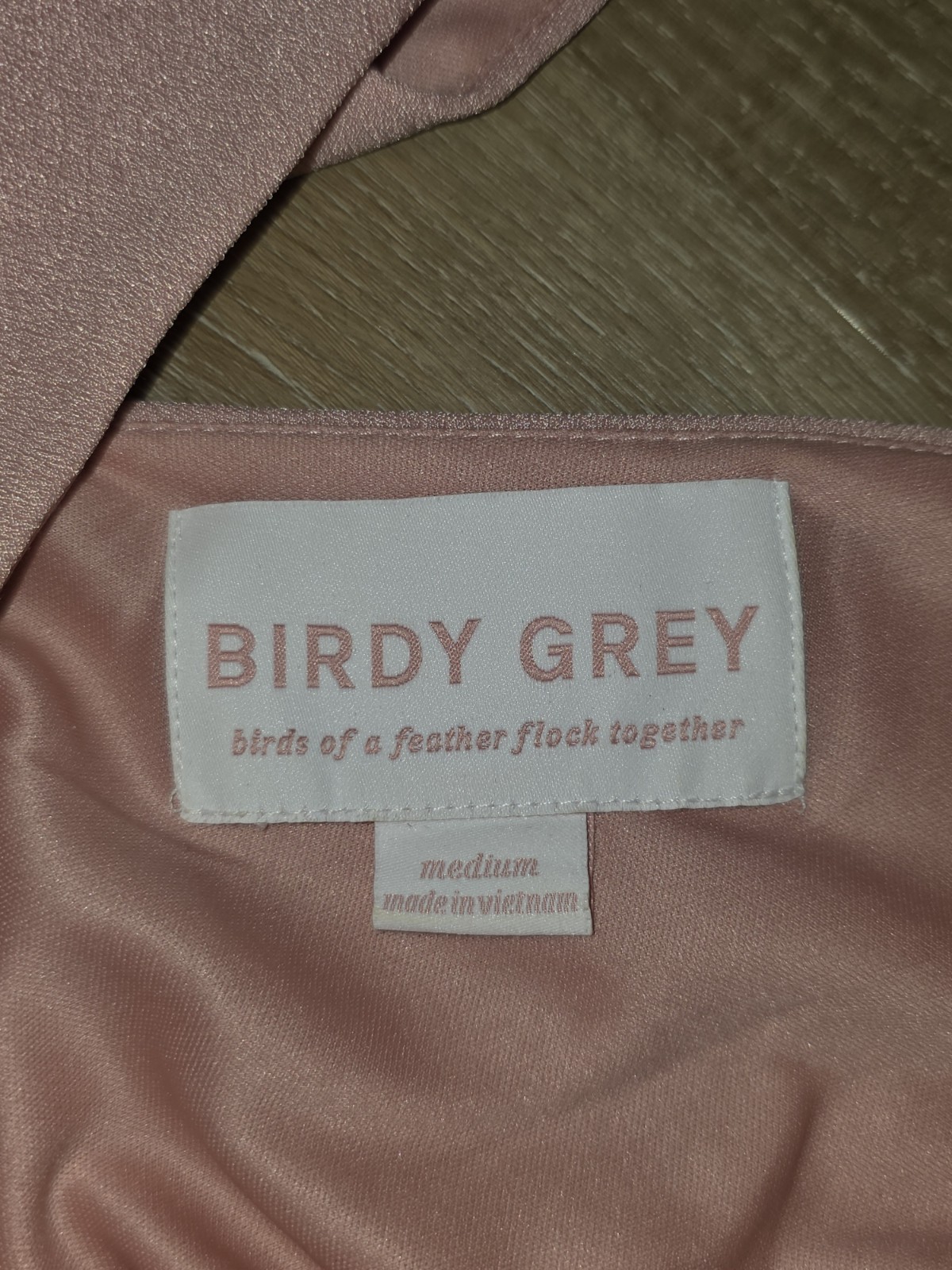 BIRDY GREY Dress Medium Pink Hannah Chiffon Maxi Bridesmaid Wedding Flowy