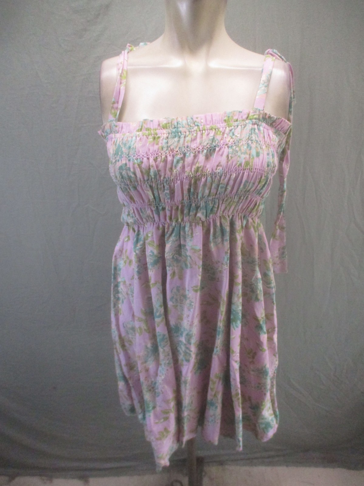NWT Judith March Size M Womens Multicolor Floral Ruffle Beauty Sundress 287