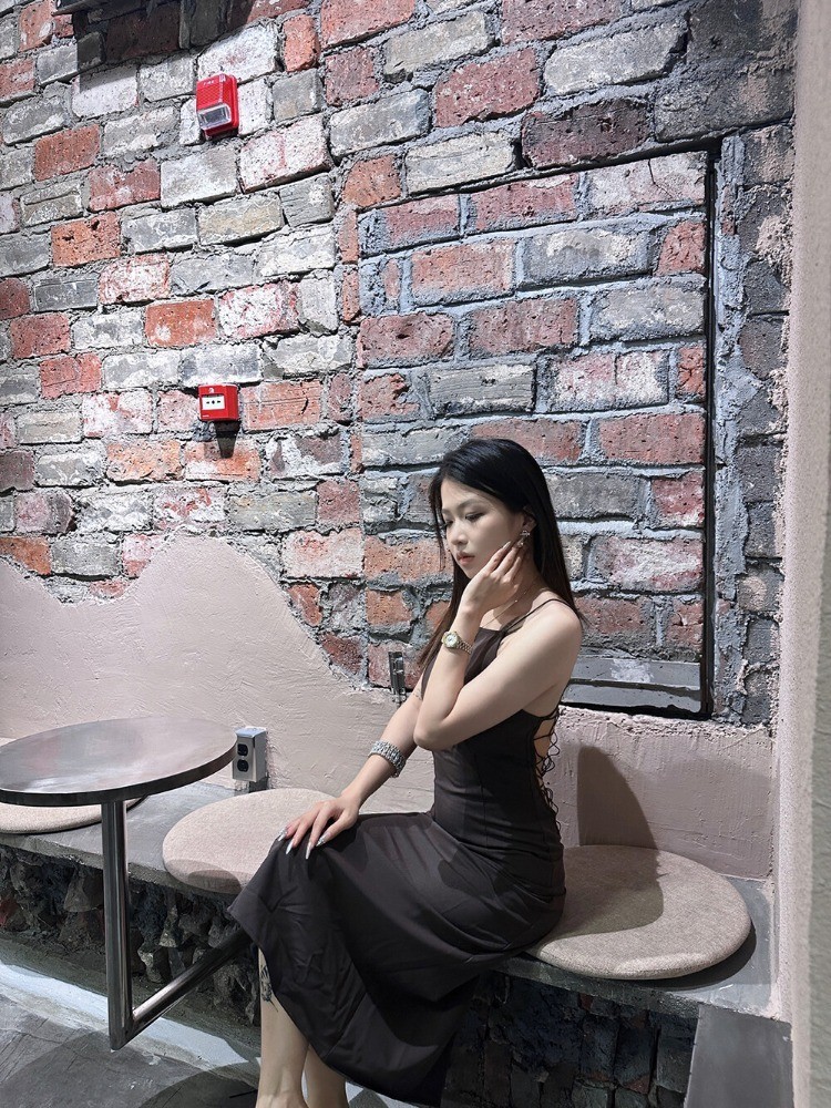 Palomawool Elegant Backless Dress – Sexy Slim Fit Spider Web Long Dress