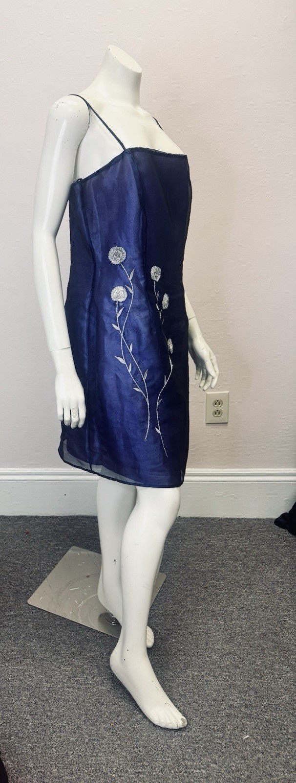 Vintage 90’s Prom Wedding Formal ABS Allen Schwartz Y2K Dress Size 14 Large