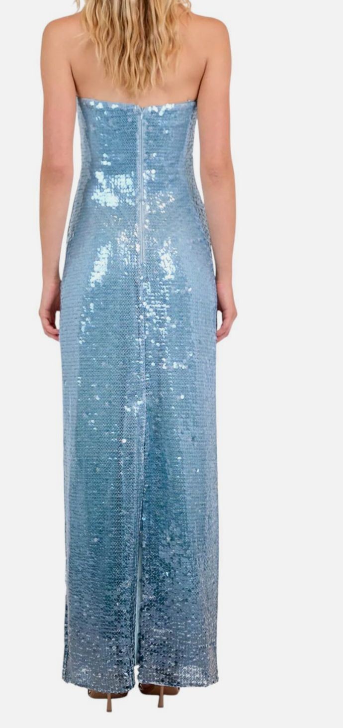 Simkhai Women’s Blue Leilani Sequin Column Dress Size 6