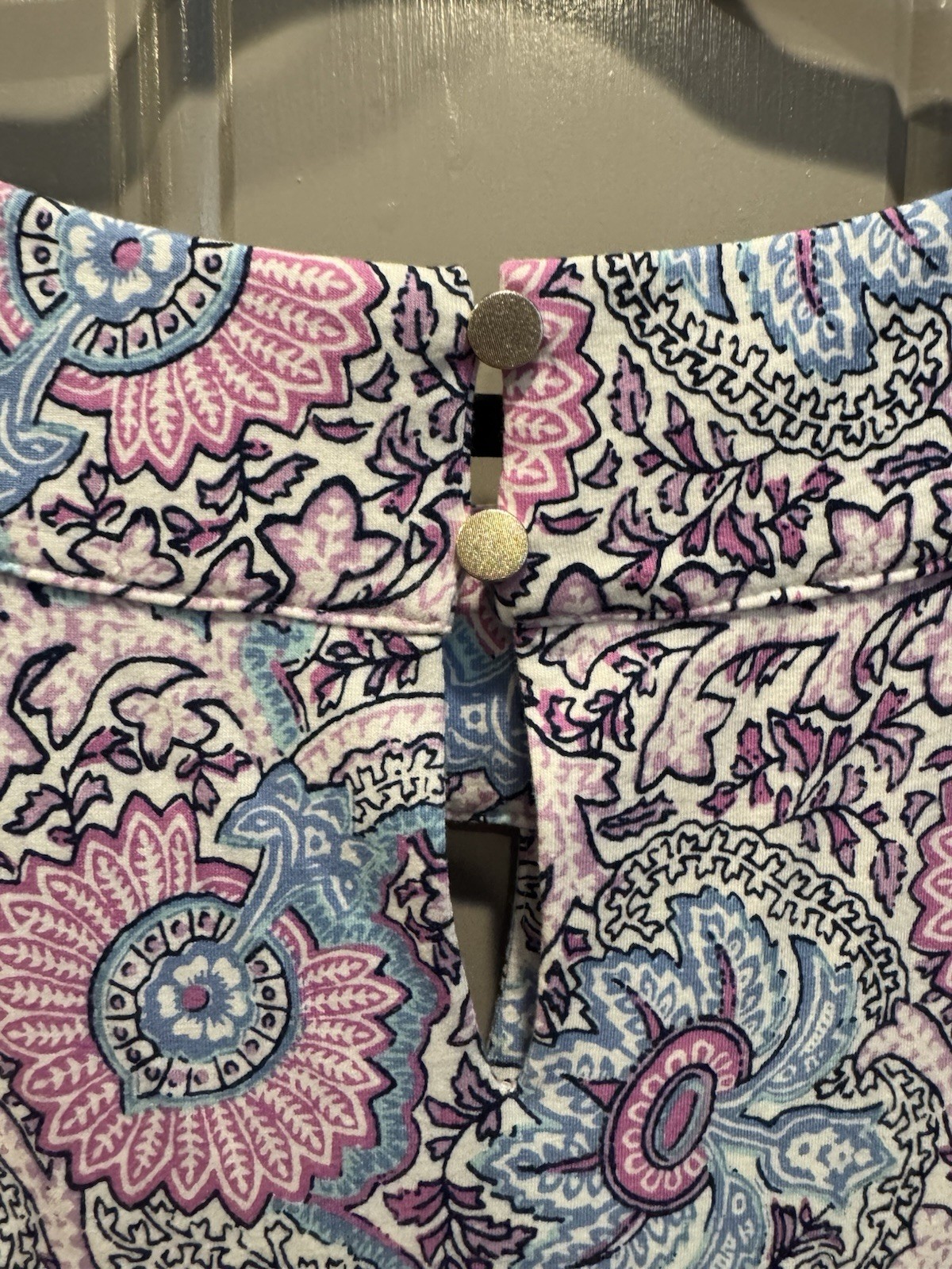Talbots Maxi Dress 1X Stretch Cotton Modal Floral Paisley Summer Washable NEW