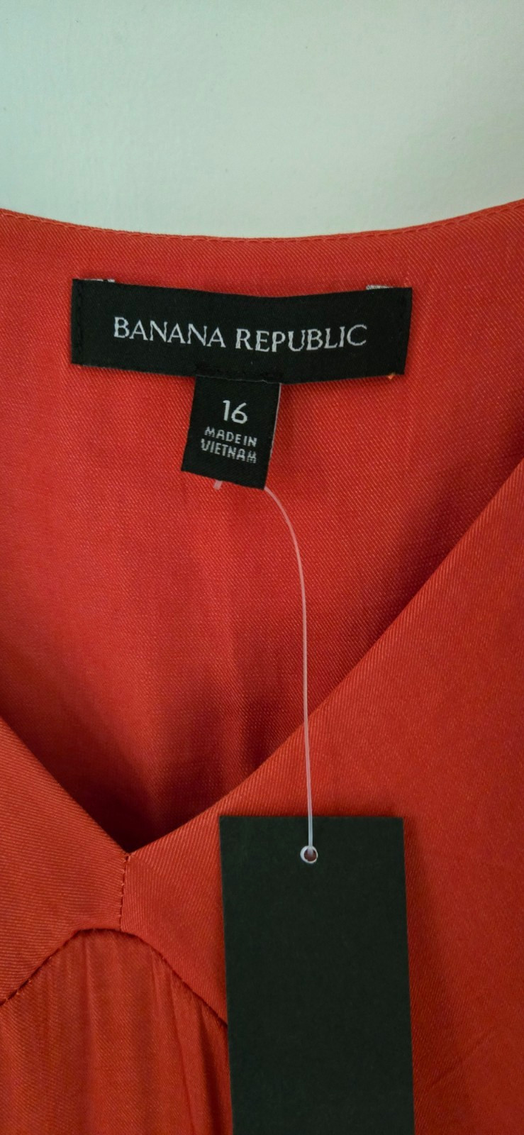 NWT Banana Republic Cami Tiered Maxi Dress Rust Red Womens 16