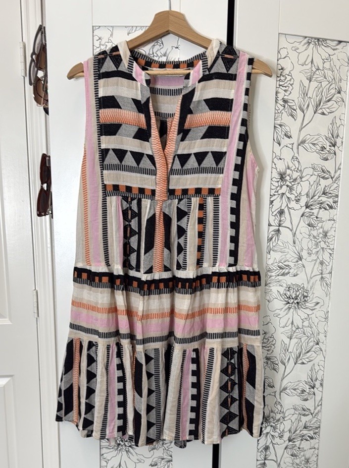 Devotion Twins Kithros Sleeveless Multicolor Dress Sz S Pre Owned
