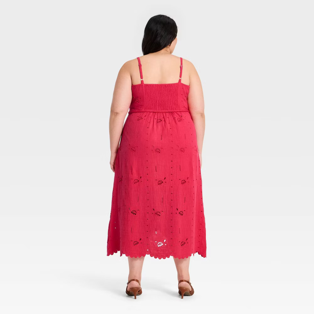 Women Crafted Midi Sundress – Universal Thread Pink 2X