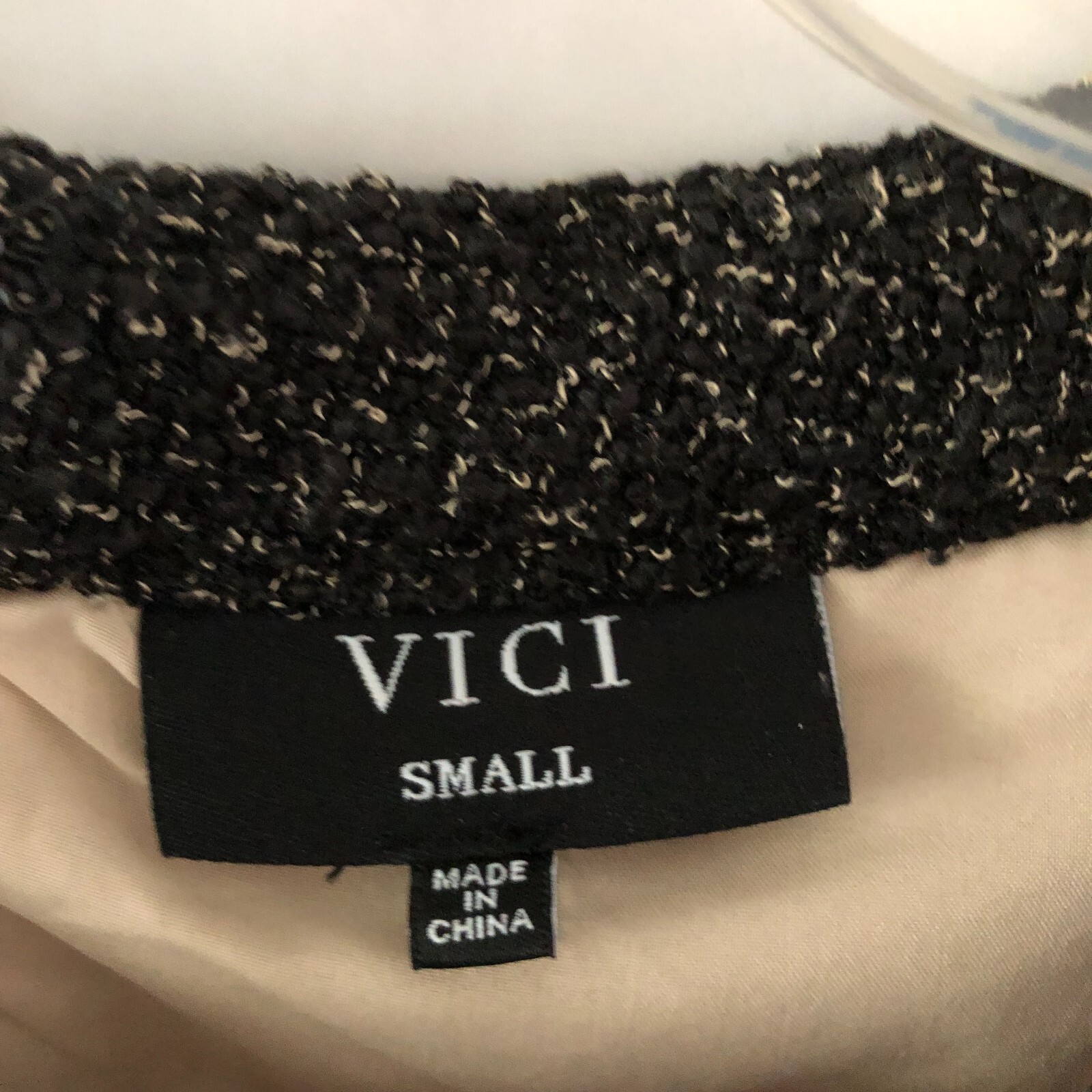 VICI Micah Women’s Shift Mini Dress Size S Cream Beige Sleeveless Casual Party