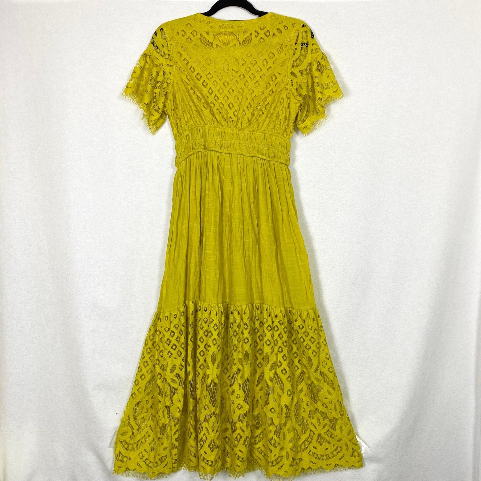 Anthropologie J Gee Small Maxi Dress Cottagecore Romantic Coquette Feminine Chic