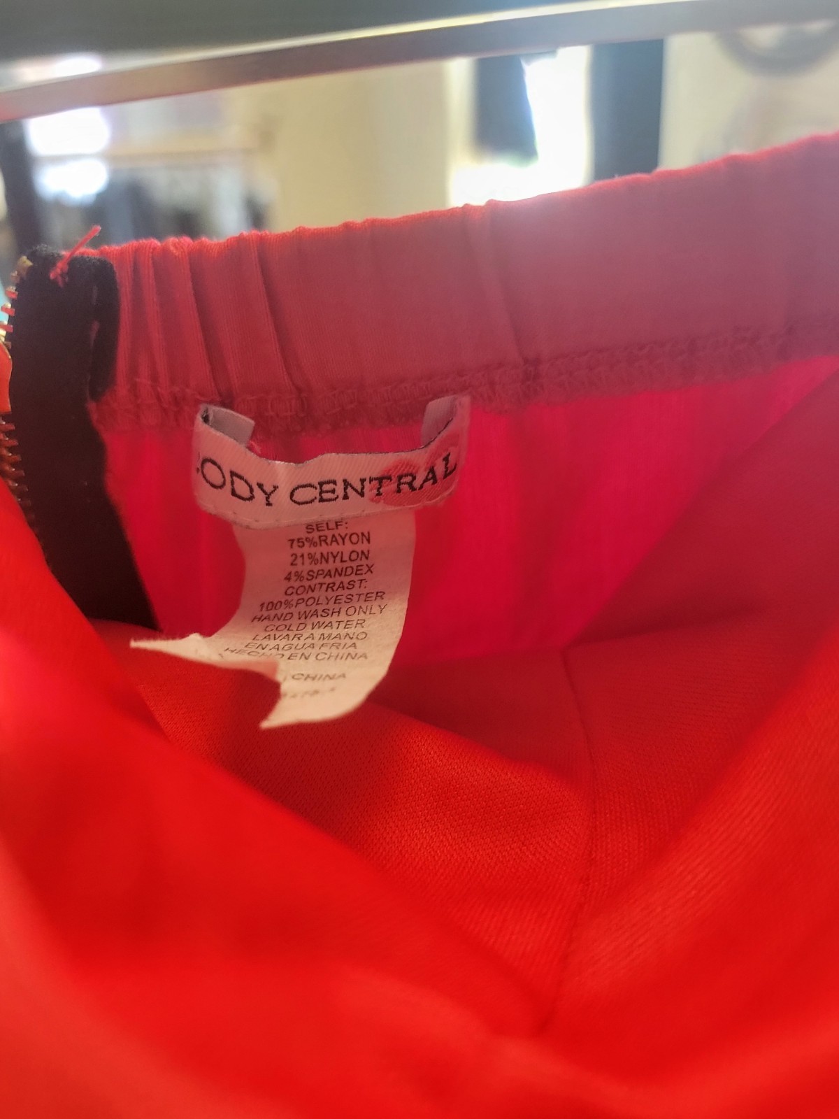 Vintage Body Central Colorblock Chiffon Strapless Ruffle Mini Bodycon Sz M