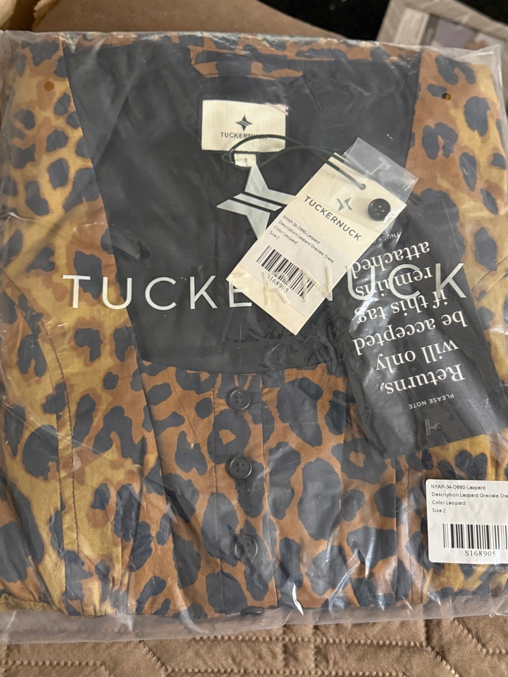 2 Tuckernuck Leopard Print Graciela Midi Dress