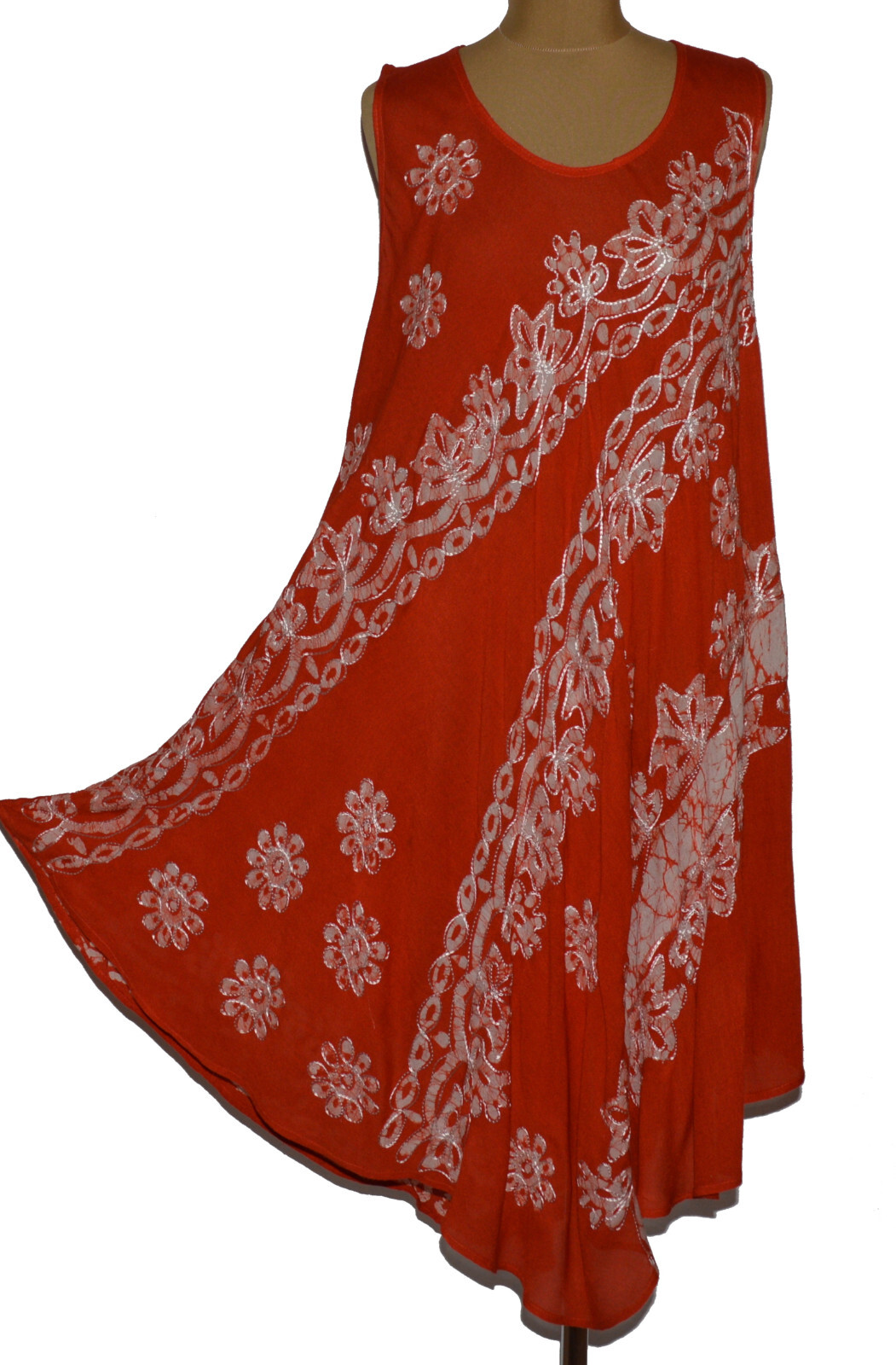 Sommerkleid Tunika Strandkleid Kleid Hippie Boho Batik 38 40 42 44 46 48 N°44.6