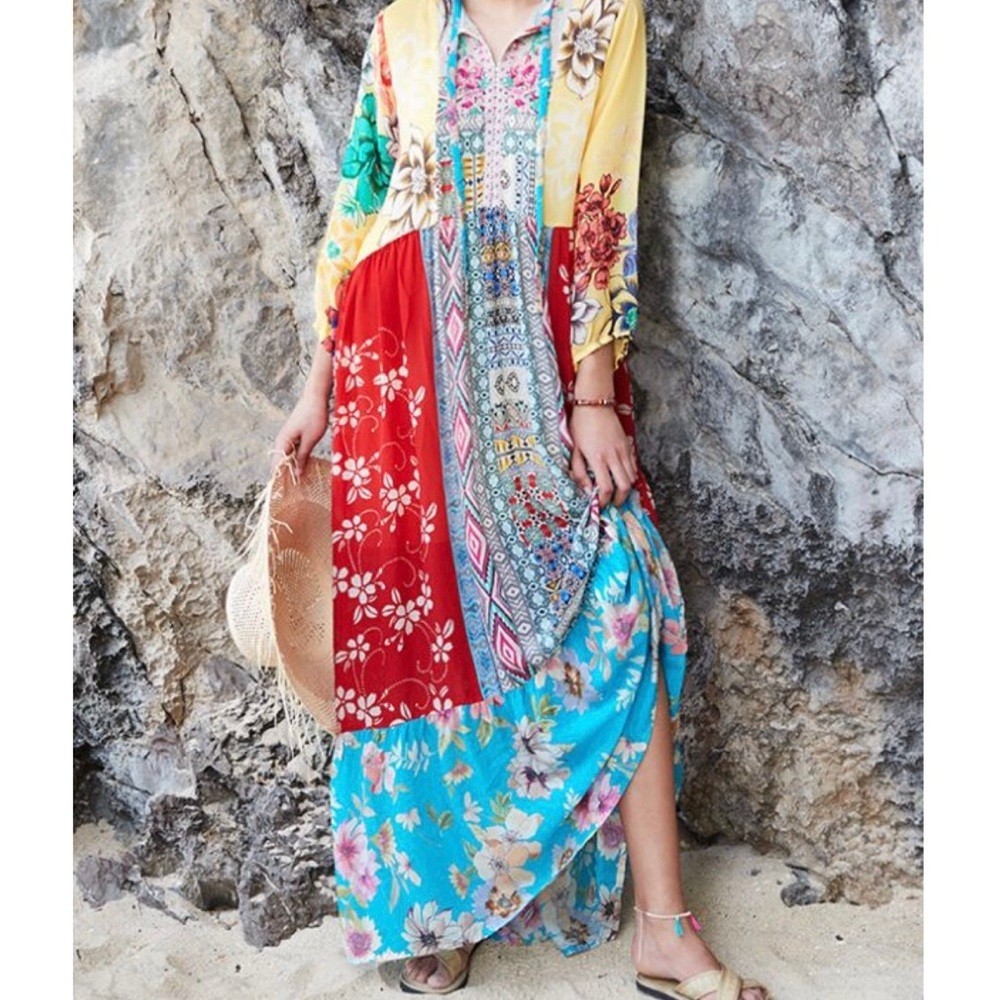 GORGEOUS JOHNNY WAS SEIDO MAXI DRESS – SIZE XXL- NEW w/TAGS