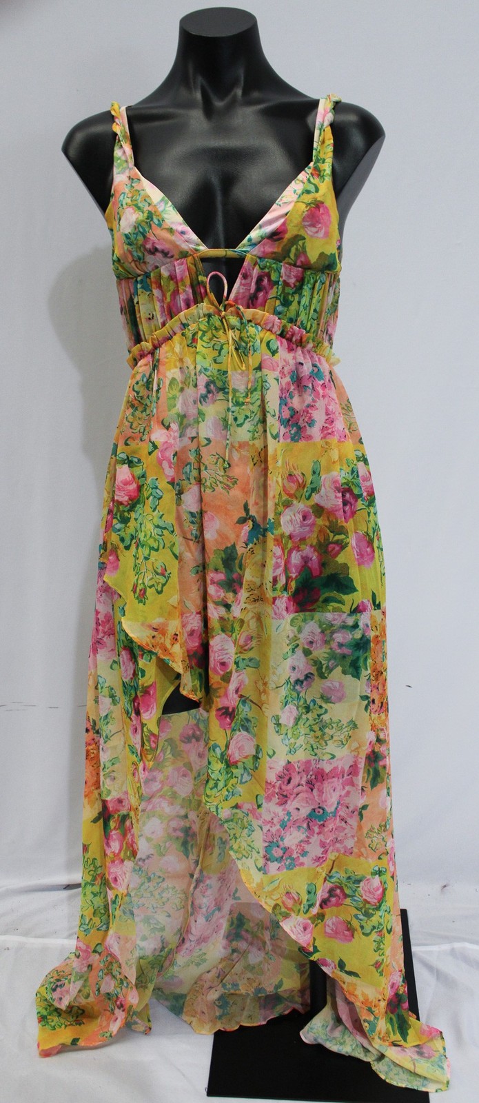 For Love & Lemons Women’s Madison Floral Maxi Dress CA4 Multicolor Size XS NWT