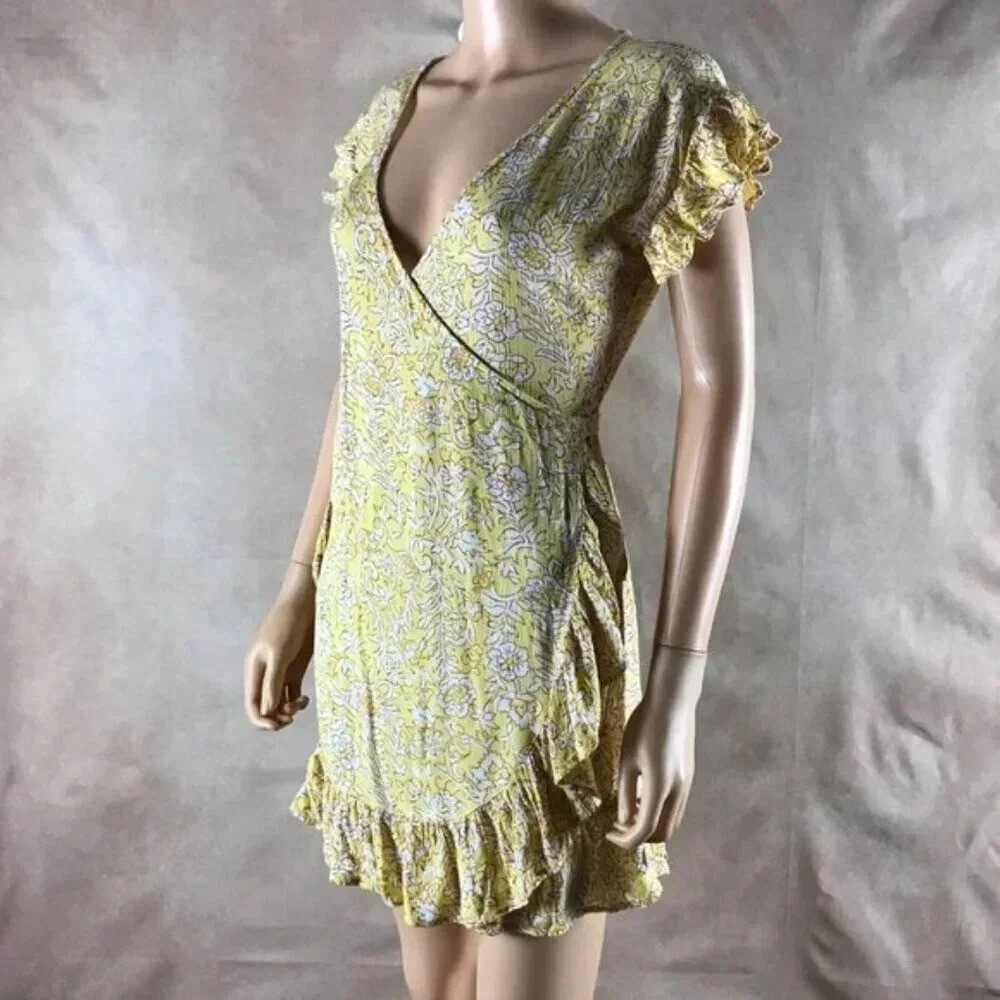 BILLABONG Floral Summer Wrap Dress SMALL