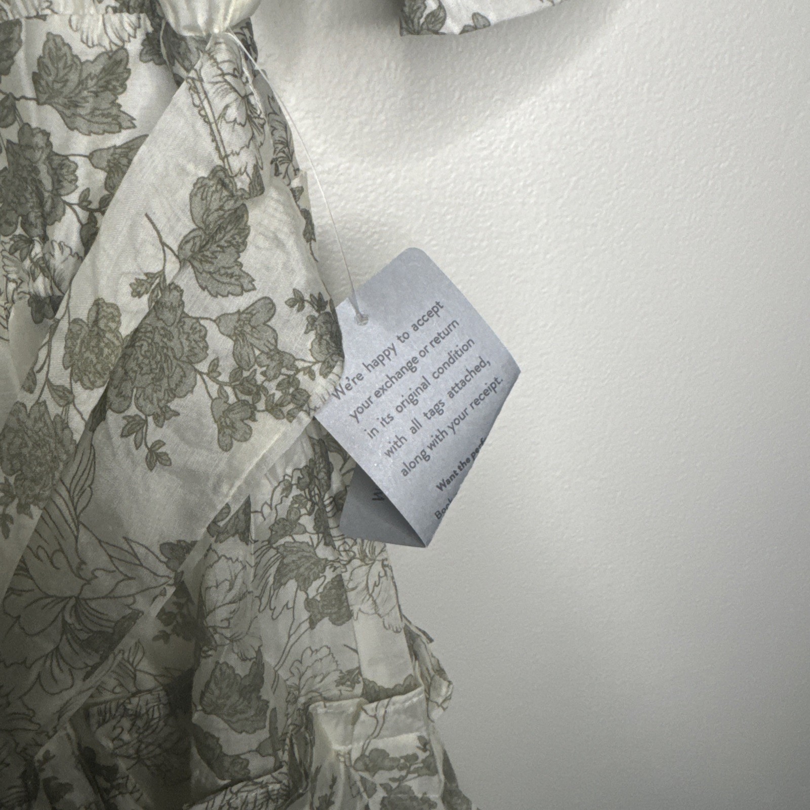 En Saison Mindy Floral Belted Puffed Sleeve Shirtdress